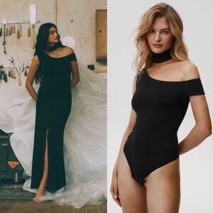 NWT Undress Code Revolve Virgo Bodysuit Black Size Small